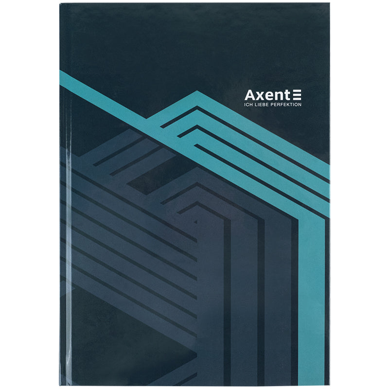 Книга записная Axent Lines 8422-580-A, А4, 96 листов, клетка, серая
