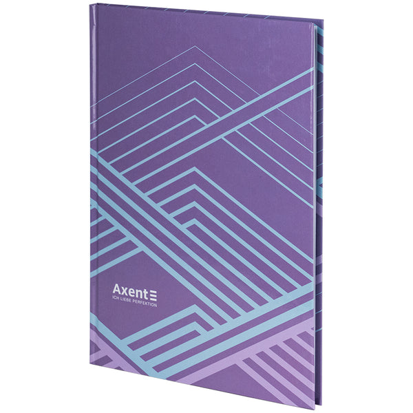 Книга записная Axent Lines 8422-583-A, А4, 96 листов, клетка, сиреневая