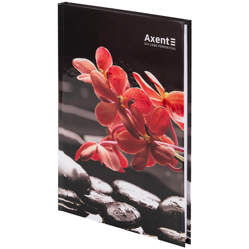 Книга записная Axent R&B Flower 8457-7-A, А5, 96 листов, клетка, твердая обложка