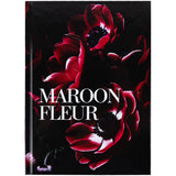 Книга записная Axent Maroon fleur 8459-1-A, А5, 96 листов, клетка, твердая обложка