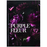 Книга записная Axent Purple fleur 8459-2-A, А5, 96 листов, клетка, твердая обложка