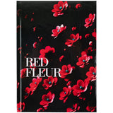 Книга записная Axent Red fleur 8459-3-A, А5, 96 листов, клетка, твердая обложка