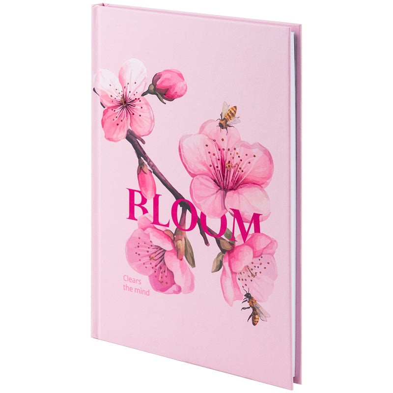 Книга записная Axent Bloom 8459-8-A, А5, 96 листов, клетка, твердая обложка