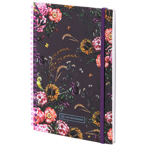 Блокнот на спирали Axent Olga Selyshcheva, Purple field 8471-6-A-OS, А5, 80 листов, клетка, картонная обложка