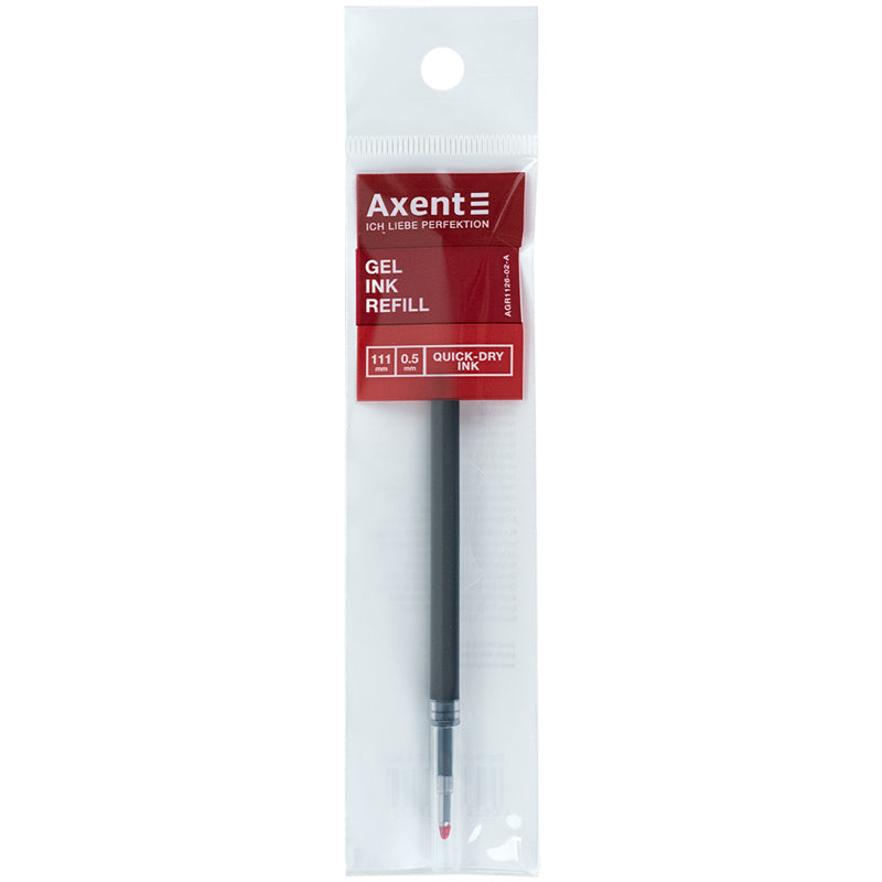 Стержень гелевый Quick-dry ink Axent AGR1126-02-A, 111 мм, 0.5 мм, синий