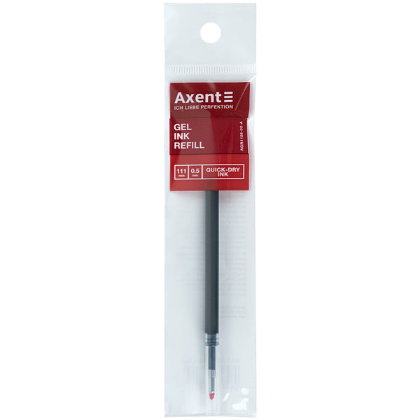 Стержень гелевый Quick-dry ink Axent AGR1126-02-A, 111 мм, 0.5 мм, синий