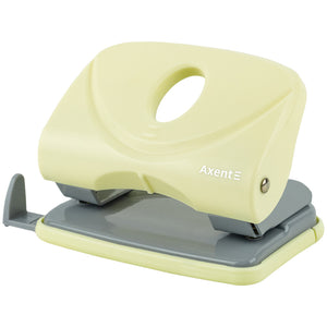 Дырокол для бумаги Axent Welle-2 3820-08-A, пластиковый, 20 листов, Pastelini, желтый