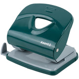 Дырокол для бумаги Axent Exakt-2 3930-30-A, металлический, 30 листов, Earth colors, зеленый