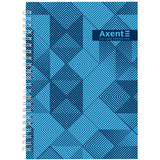 Блокнот на спирали Axent 8032-33-A, A5, 96 листов, клетка, твердая обложка
