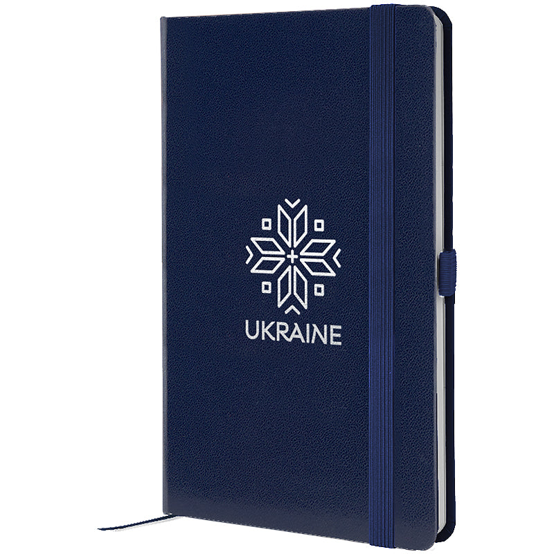 Книга записна Axent Partner Вишиванка 8201-02-9-A, 125x195 мм, 96 аркушів, клітинка, синя