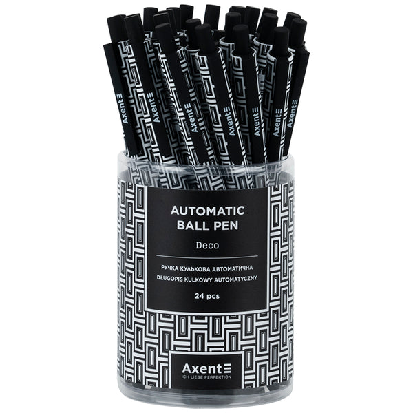Ручка шариковая автоматическая Axent AB1092-05-A, 0.5 мм, синяя