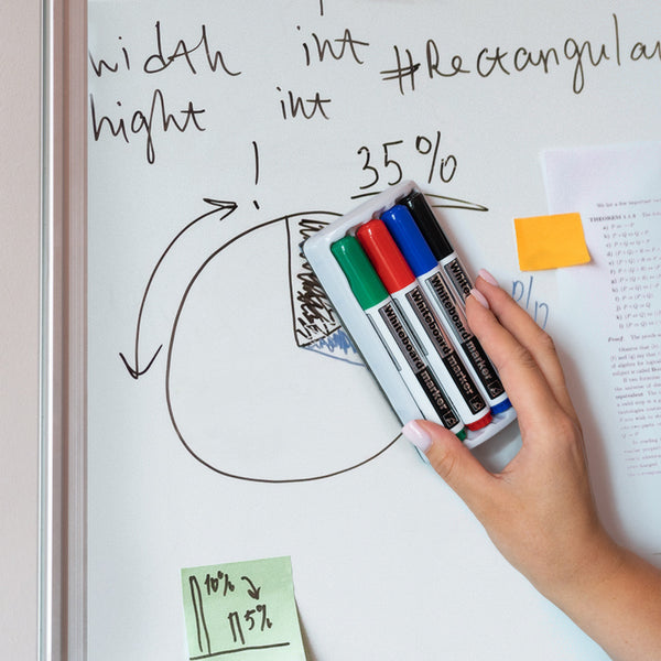 Маркер Axent Delta Whiteboard D2800-80, 4 маркера и магнитный держатель-губка