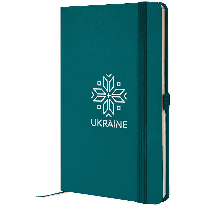 Книга записная Axent Partner Вишиванка 8201-31-7-A, 125x195 мм, 96 листов, клетка, малахитовая