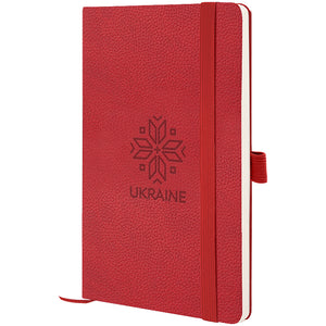 Книга записная Axent Partner Soft Skin Вишиванка 8616-06-7-A,125x195 мм, 96 листов, клетка, красная