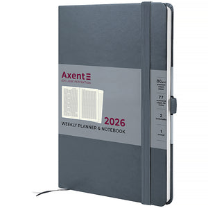 Еженедельник 2026 Axent Prime Strong 8507-26-62-A, 145*210, серый