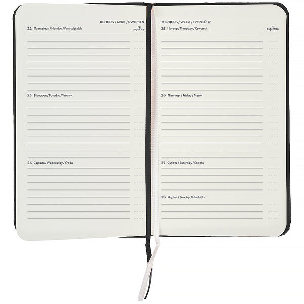 Еженедельник 2026 Axent Pocket Strong 8508-26-01-A, 90*150, черный