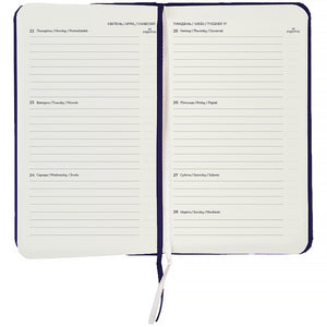 Еженедельник 2026 Axent Pocket Strong 8508-26-02-A, 90*150, синий