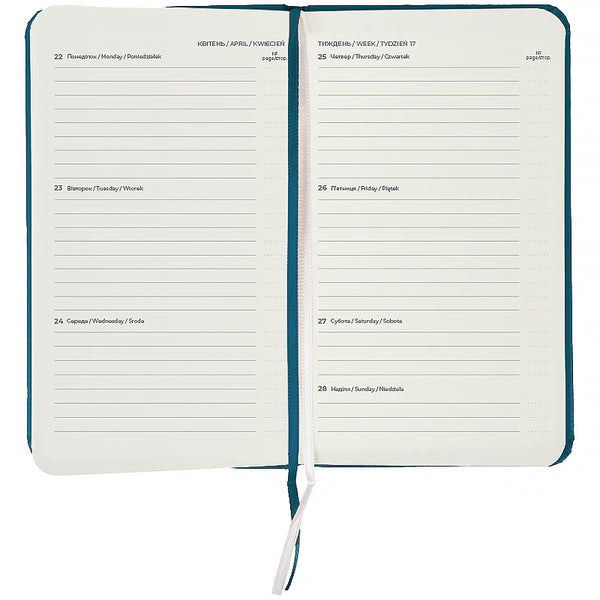 Еженедельник 2026 Axent Pocket Strong 8508-26-31-A, 90*150, малахитовый