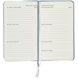 Еженедельник 2026 Axent Pocket Strong 8508-26-62-A, 90*150, серый