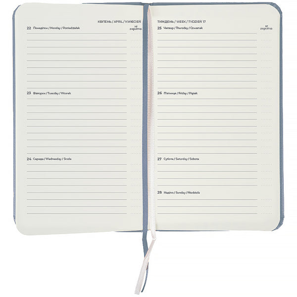 Еженедельник 2026 Axent Pocket Strong 8508-26-62-A, 90*150, серый