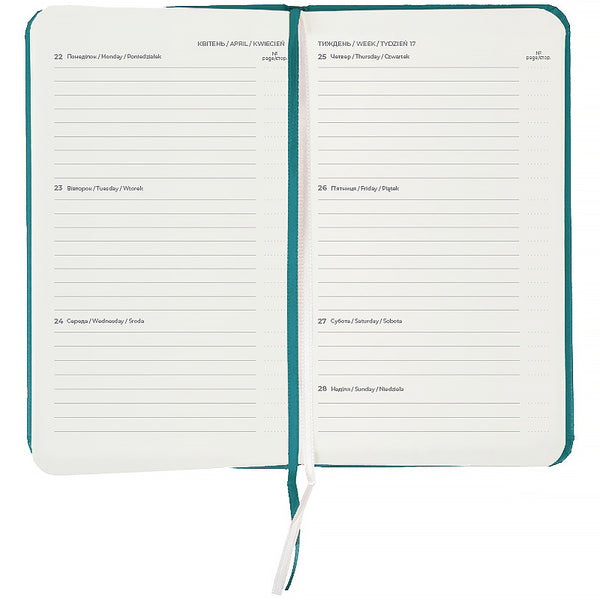 Еженедельник 2026 Axent Pocket Strong 8508-26-63-A, 90*150, лазурный