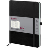 Еженедельник 2026 Axent Grand Strong 8530-26-01-A, 195*255, чёрный