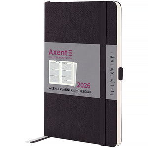 Еженедельник 2026 Axent Partner Soft Skin 8509-26-01-A, 125*195, чёрный