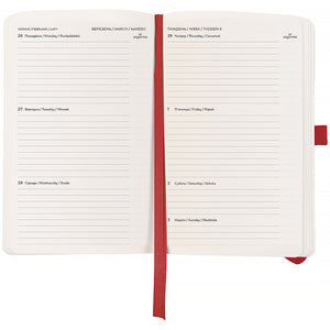 Еженедельник 2026 Axent Partner Soft Skin 8509-26-06-A, 125*195, красный