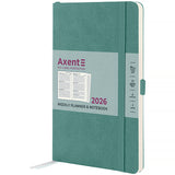Еженедельник 2026 Axent Partner Soft Skin 8509-26-48-A, 125*195, серо-лазурный