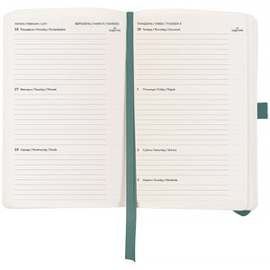 Еженедельник 2026 Axent Partner Soft Skin 8509-26-48-A, 125*195, серо-лазурный
