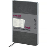 Еженедельник 2026 Axent Partner City Soft 8521-26-06-A, 125*195, серый