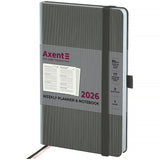 Еженедельник 2026 Axent Partner Lines 8515-26-03-A, 125*195, серый