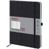Еженедельник 2026 Axent Grand Lines 8531-26-01-A, 195*255, чёрный