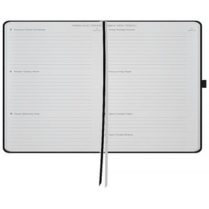 Еженедельник 2026 Axent Grand Lines 8531-26-01-A, 195*255, чёрный