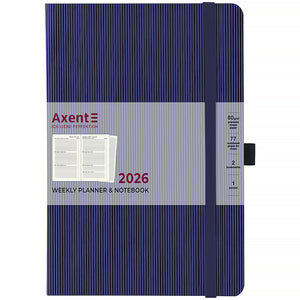 Еженедельник 2026 Axent Grand Lines 8531-26-02-A, 195*255, синий