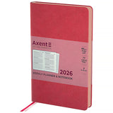 Еженедельник 2026 Axent Partner Soft Muse 8527-26-1-A, 125*195, розовый