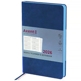 Еженедельник 2026 Axent Partner Soft Muse 8527-26-3-A, 125*195, синий