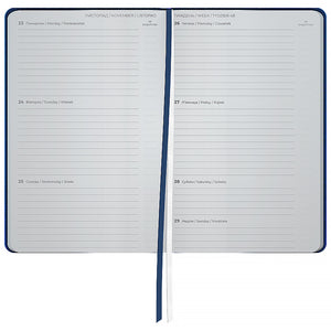 Еженедельник 2026 Axent Partner Soft Muse 8527-26-3-A, 125*195, синий