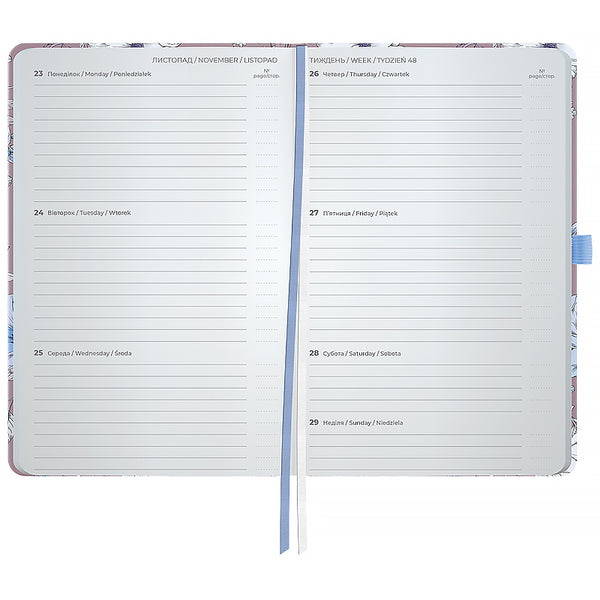 Еженедельник 2026 Axent Partner Blue Elegance 8524-26-1-A-PPS, 125*195