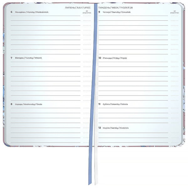 Еженедельник 2026 Axent Pocket Blue Elegance 8525-26-1-A, 90*150