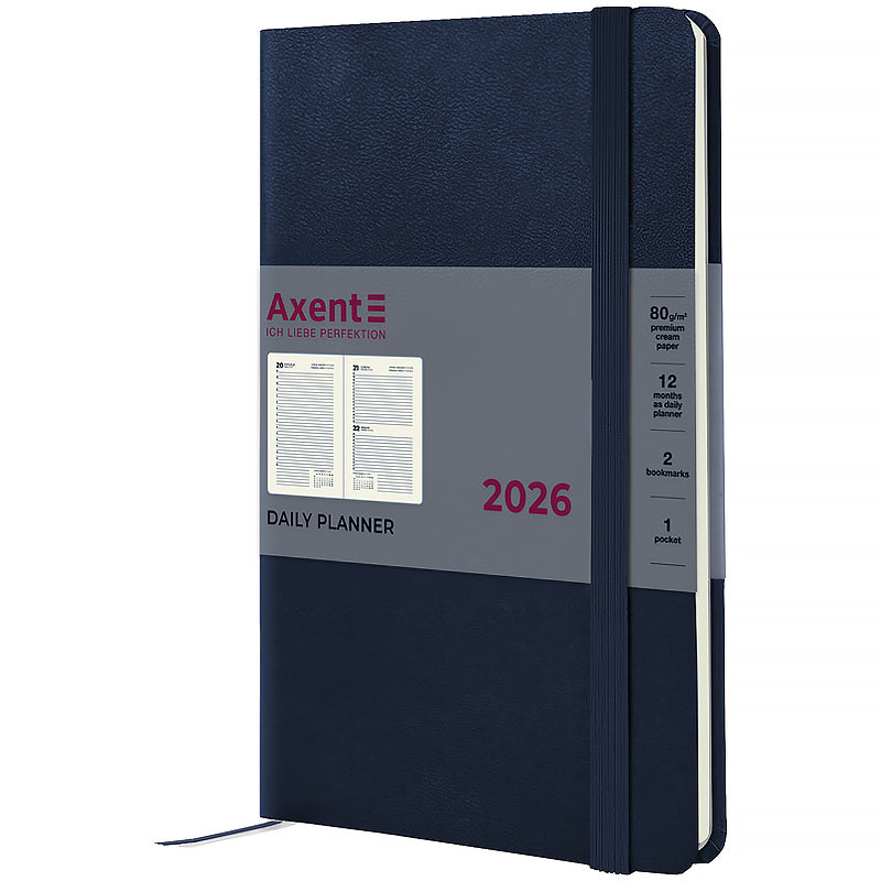 Ежедневник 2026 Axent Partner Strong 8819-26-02-A, 145*210, синий