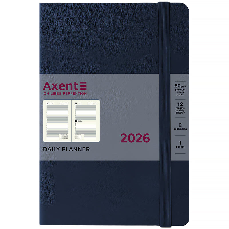 Ежедневник 2026 Axent Partner Strong 8819-26-02-A, 145*210, синий