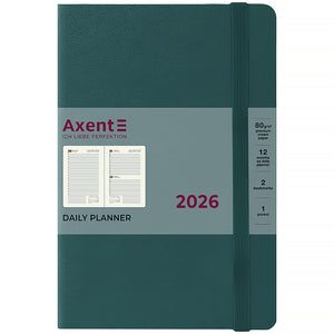 Ежедневник 2026 Axent Partner Strong 8819-26-63-A, 145*210, лазурный