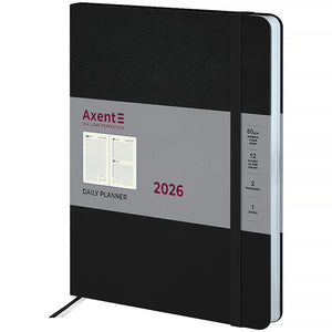 Ежедневник 2026 Axent Grand Strong 8830-26-01-A, 195*255, чёрный