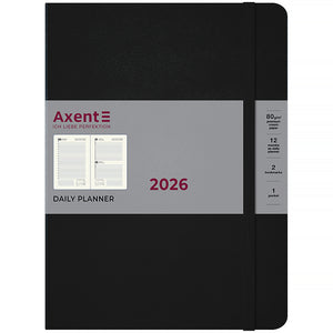 Ежедневник 2026 Axent Grand Strong 8830-26-01-A, 195*255, чёрный