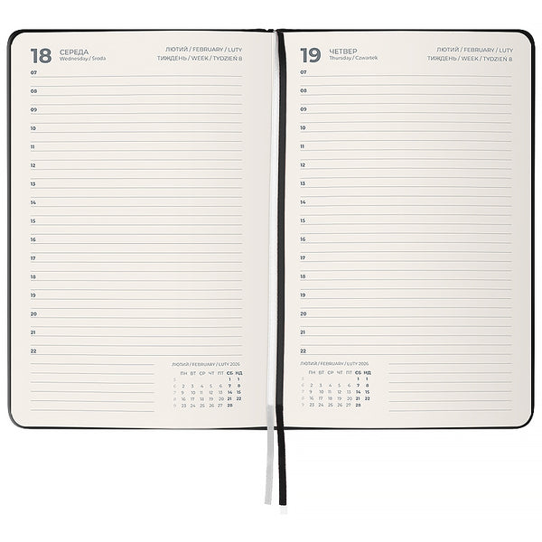 Ежедневник 2026 Axent Grand Strong 8830-26-01-A, 195*255, чёрный