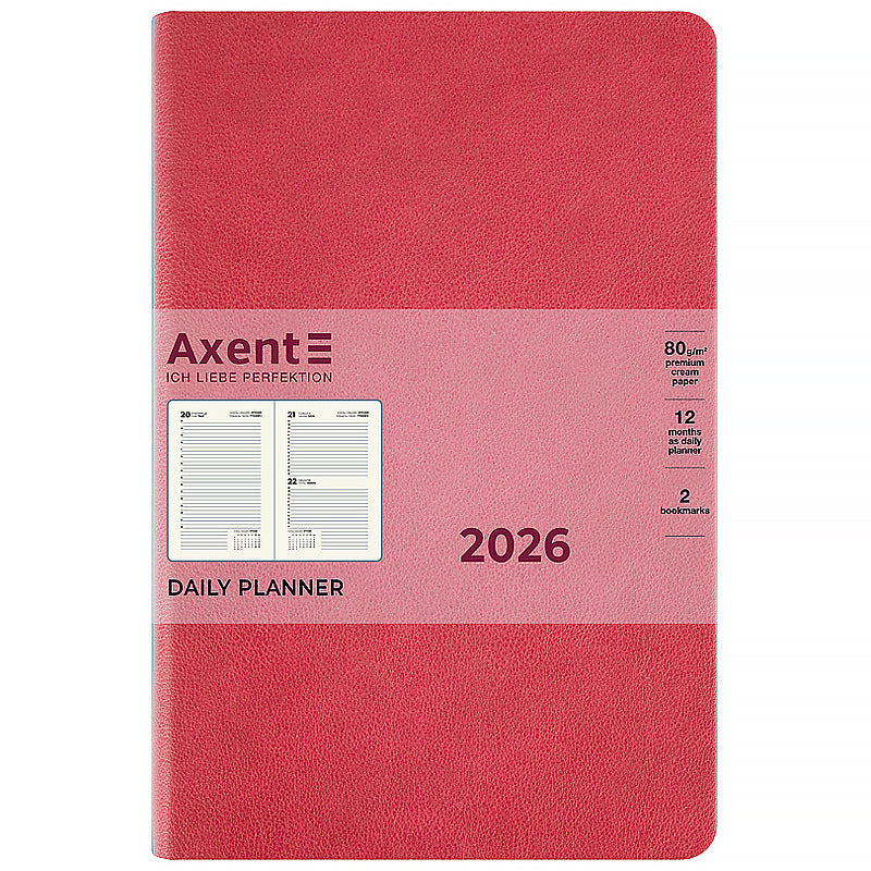 Ежедневник 2026 Axent Partner Soft Muse 8827-26-1-A, 145*210, розовый