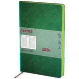 Ежедневник 2026 Axent Partner Soft Muse 8827-26-2-A, 145*210, зелёный