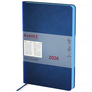 Ежедневник 2026 Axent Partner Soft Muse 8827-26-3-A, 145*210, синий
