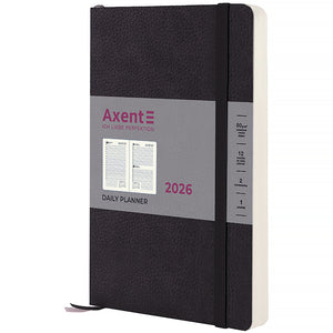 Ежедневник 2026 Axent Partner Soft Skin 8810-26-01-A, 145*210, чёрный